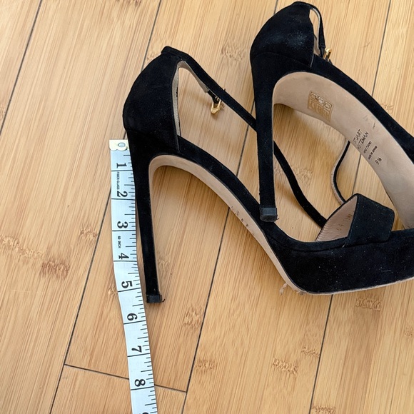 Stuart Weitzman Black Platform High Heels - Picture 6 of 7